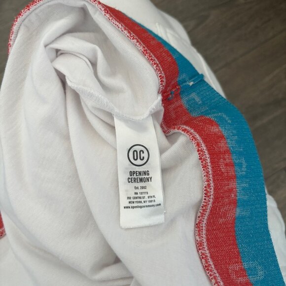 Opening Ceremony Graphic Print Crew Neck Crop Top - Picture 10 of 12